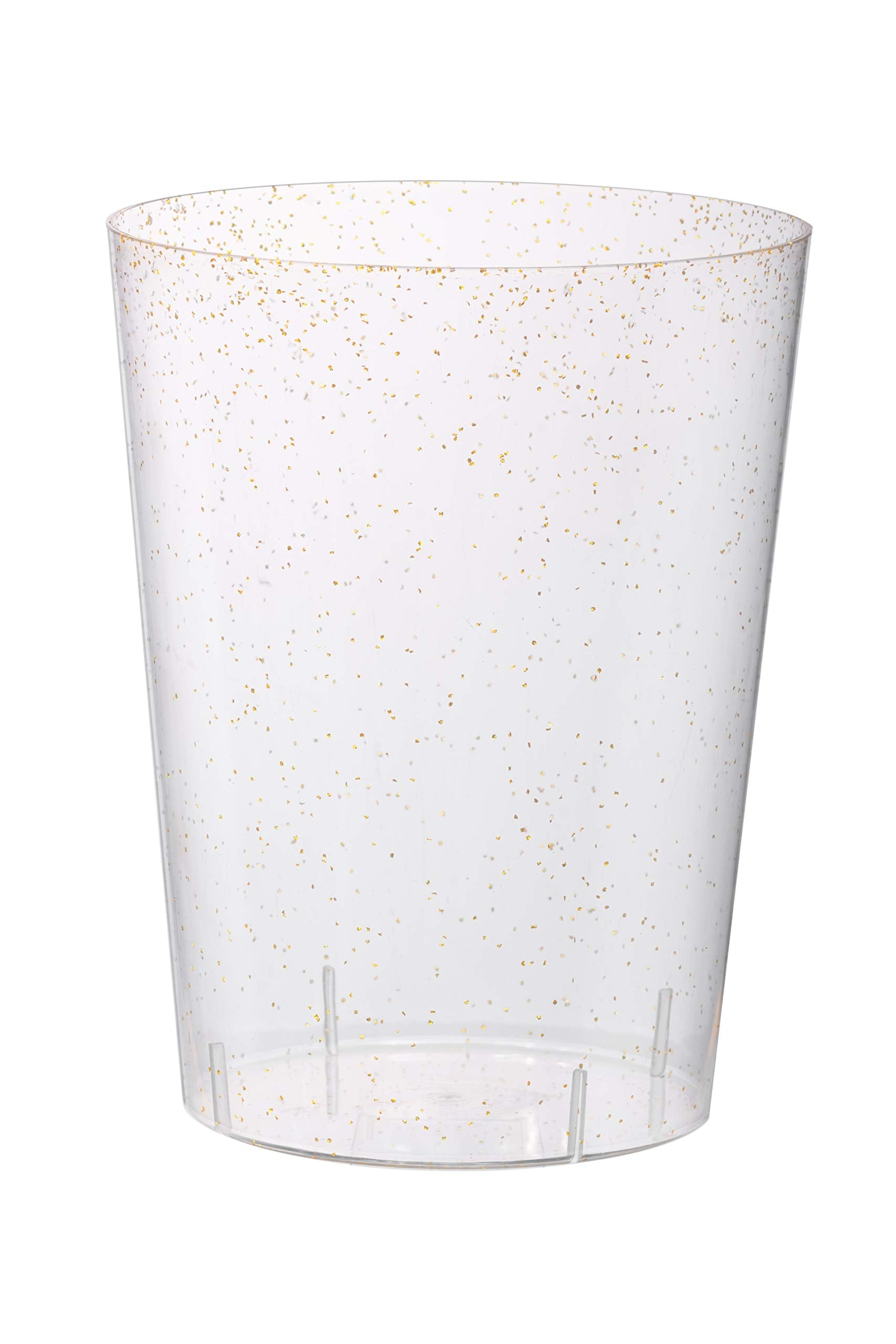 Clear and Gold Sparkle Ice Bucket | 48 Count