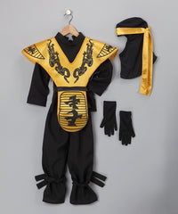 Gold Ninja Costume - Kids