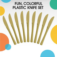 Heavy Duty Gold Plastic Knives | 1200 Count