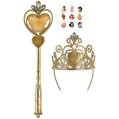 Disney Princess Tiara & Wand Kit, Gold, One Size, 10-pk - Pack of 2