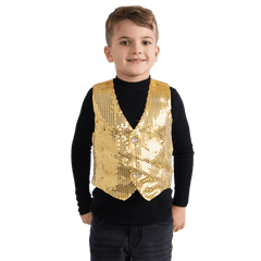 Gold Sequin Vest - Kids