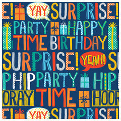 Happy Birthday Jumbo Gift Wrapping Paper, Multi-Colored, 16-ft Roll - Pack of 2