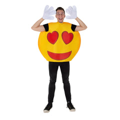 Hearts Smiley Costume - Adults