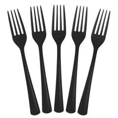 Heavy Duty Black Plastic Forks | 1200 Count