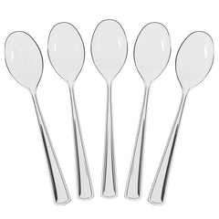 Heavy Duty Clear Plastic Spoons | 1200 Count