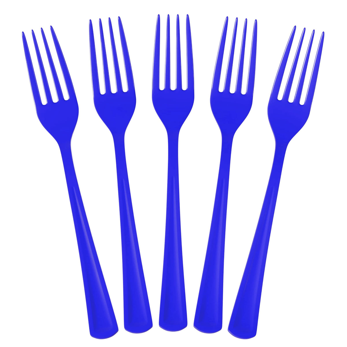 Heavy Duty Dark Blue Plastic Forks | 1200 Count