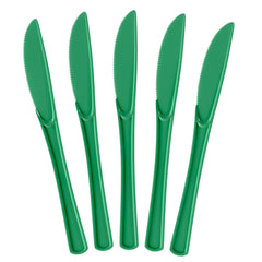 Heavy Duty Emerald Green Plastic Knives | 1200 Count