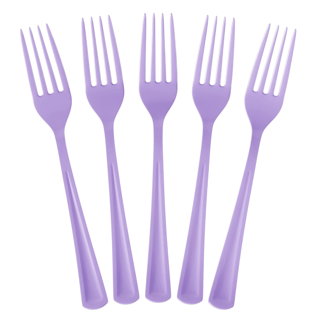 Heavy Duty Lavender Plastic Forks | 1200 Count