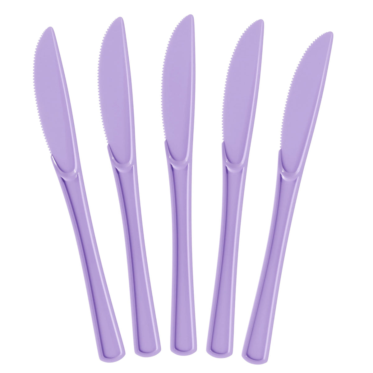 Heavy Duty Lavender Plastic Knives | 100 Count