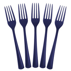 Heavy Duty Navy Plastic Forks | 1200 Count