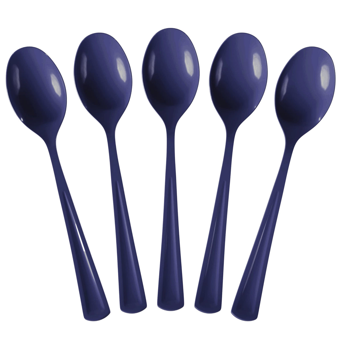 Heavy Duty Navy Plastic Spoons | 1200 Count