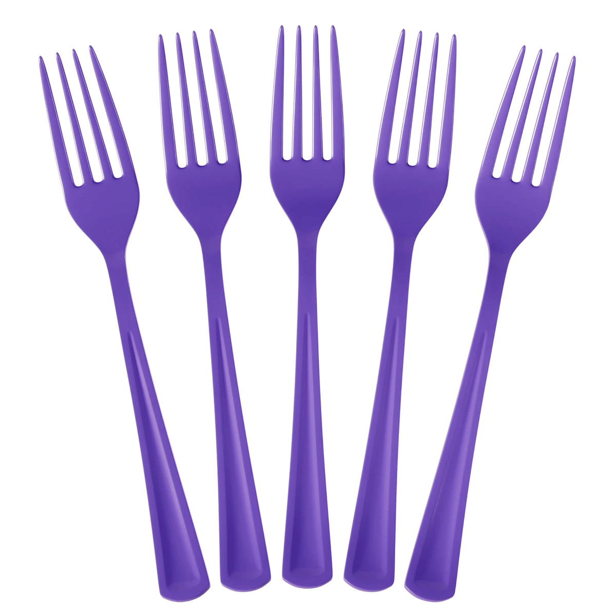 Heavy Duty Purple Plastic Forks | 1200 Count