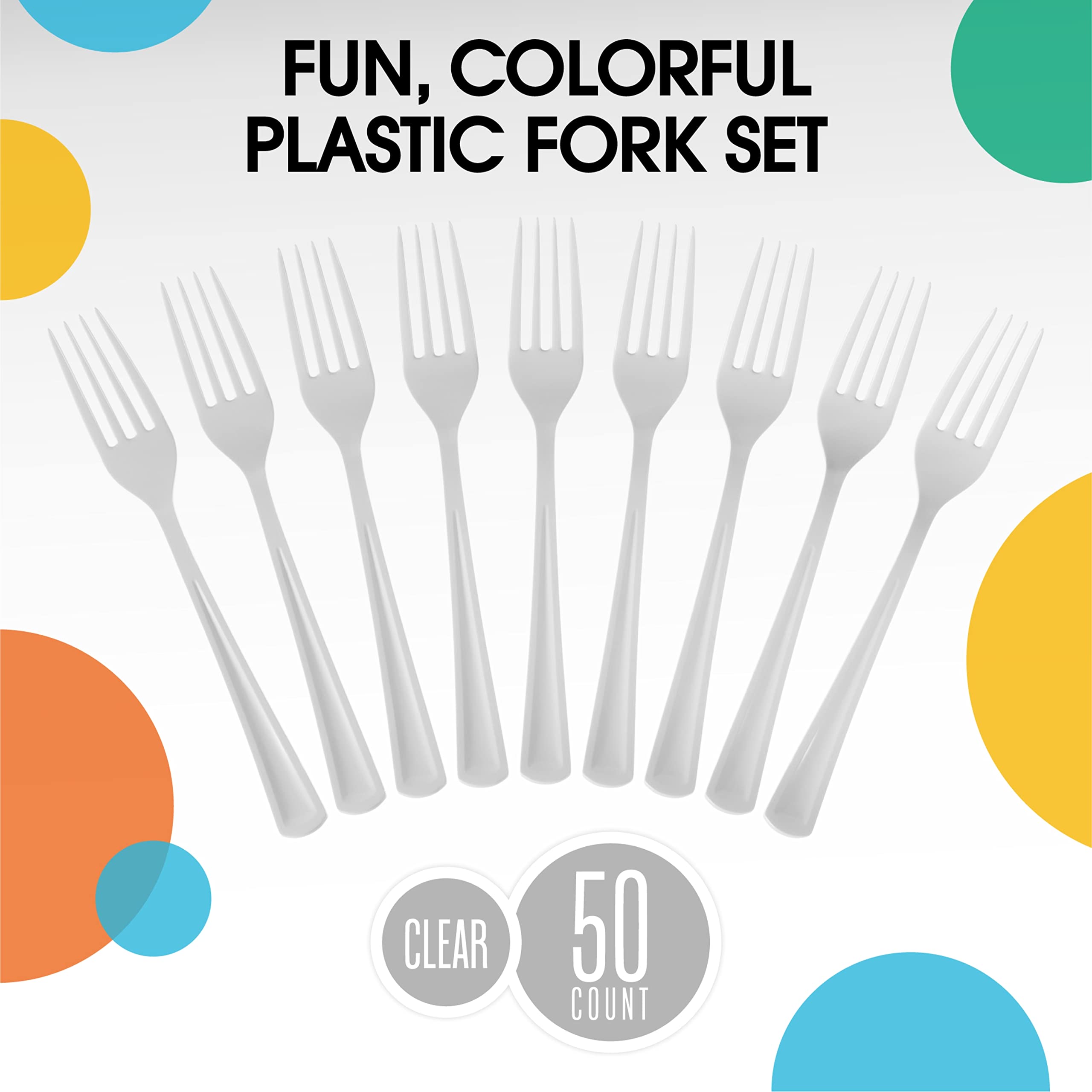 Heavy Duty White Plastic Forks | 1200 Count