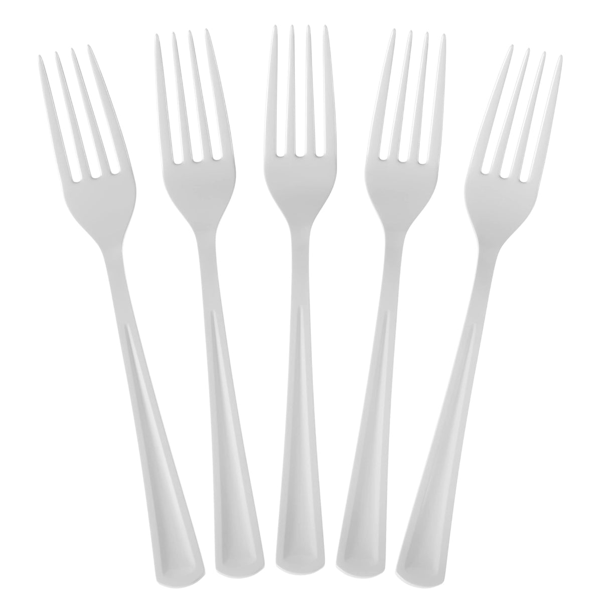 Heavy Duty White Plastic Forks | 1200 Count