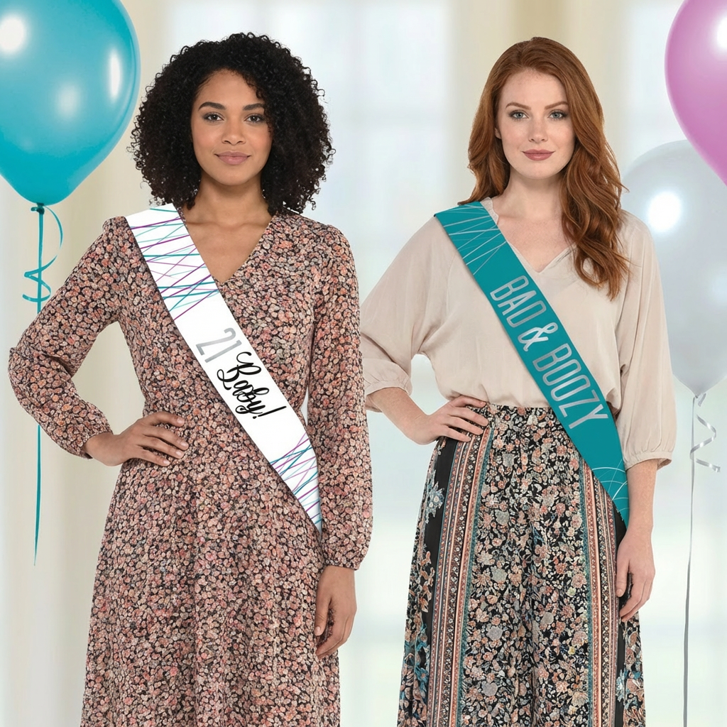Finally 21 Birthday Sash Multipack, 8-pk - Pack of 6