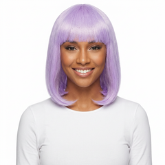 Lavender Long Bob Wig - Chic Costume Accessory - Case of 12
