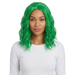 Festive Green Body Wave Wig - Case of 12