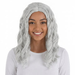 Silver Body Wave Wig - Chic Costume Accessory - Case of 12