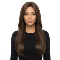 Long Straight Hair Wig, Brown, One Size, Wearable Costume Accessory - Pack of 3