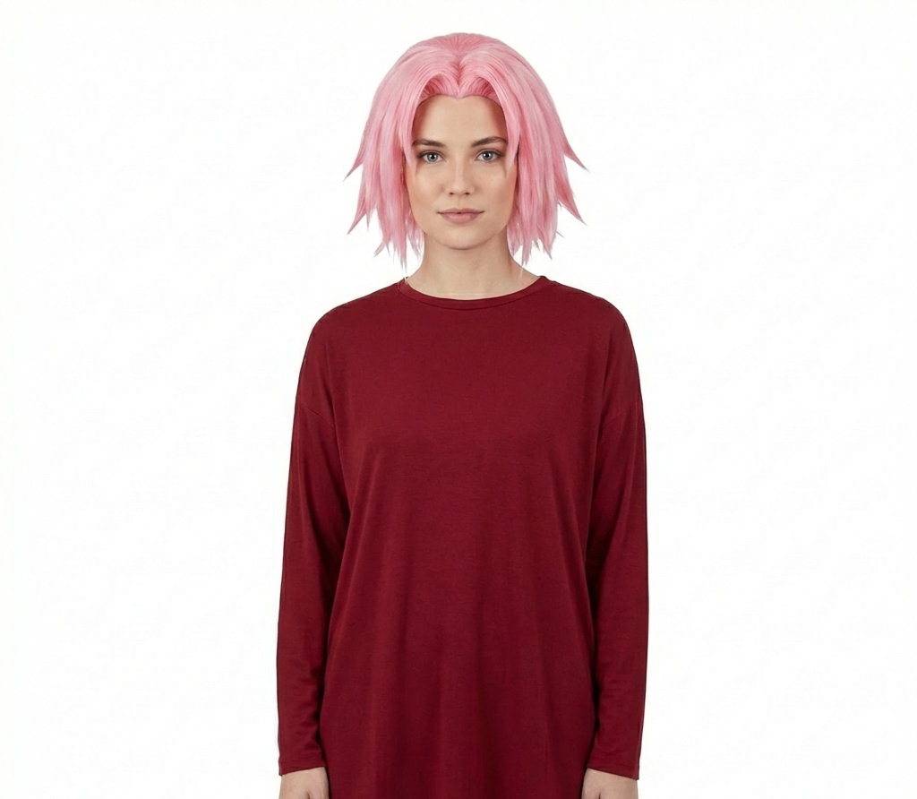 Naruto Sakura Haruno Wig, Pink, One Size