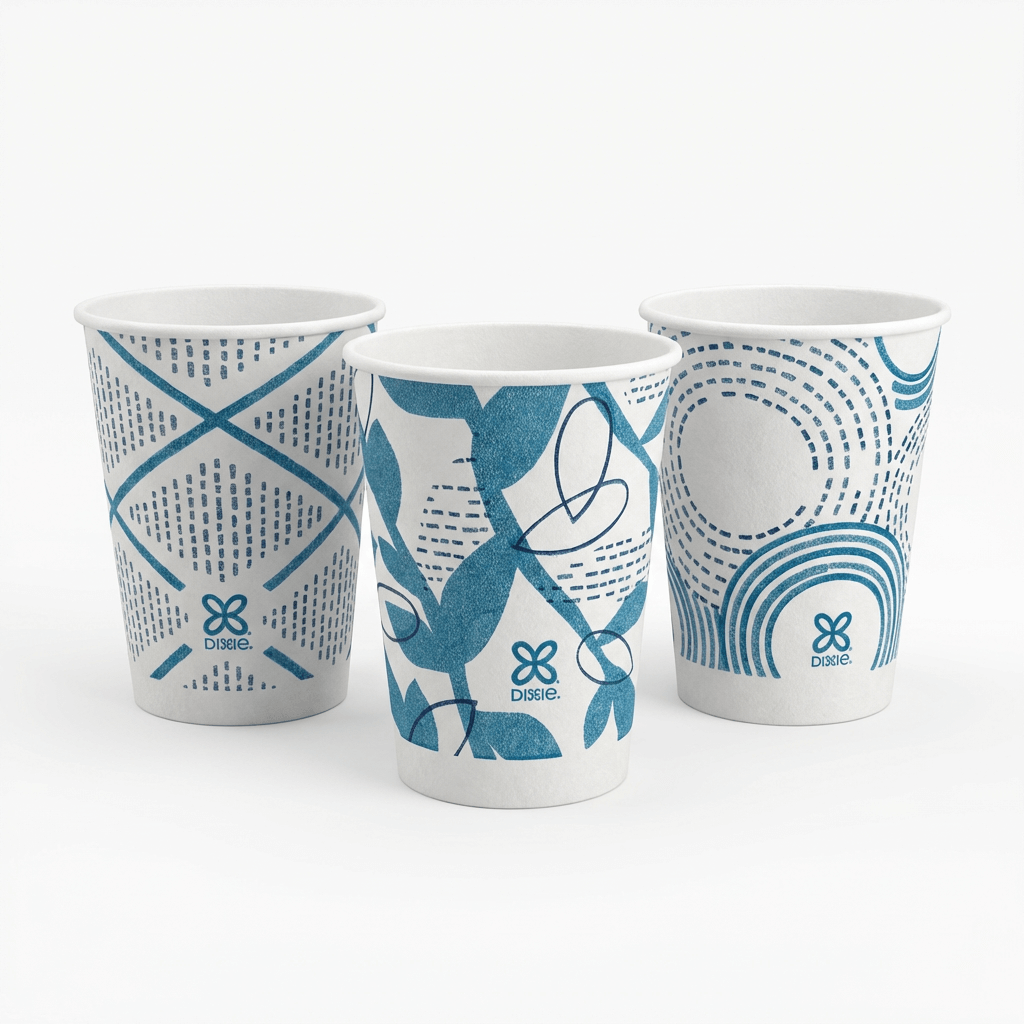 12 Oz. New Style Dixie to Go Insulated Hot Cups | 1000 Count