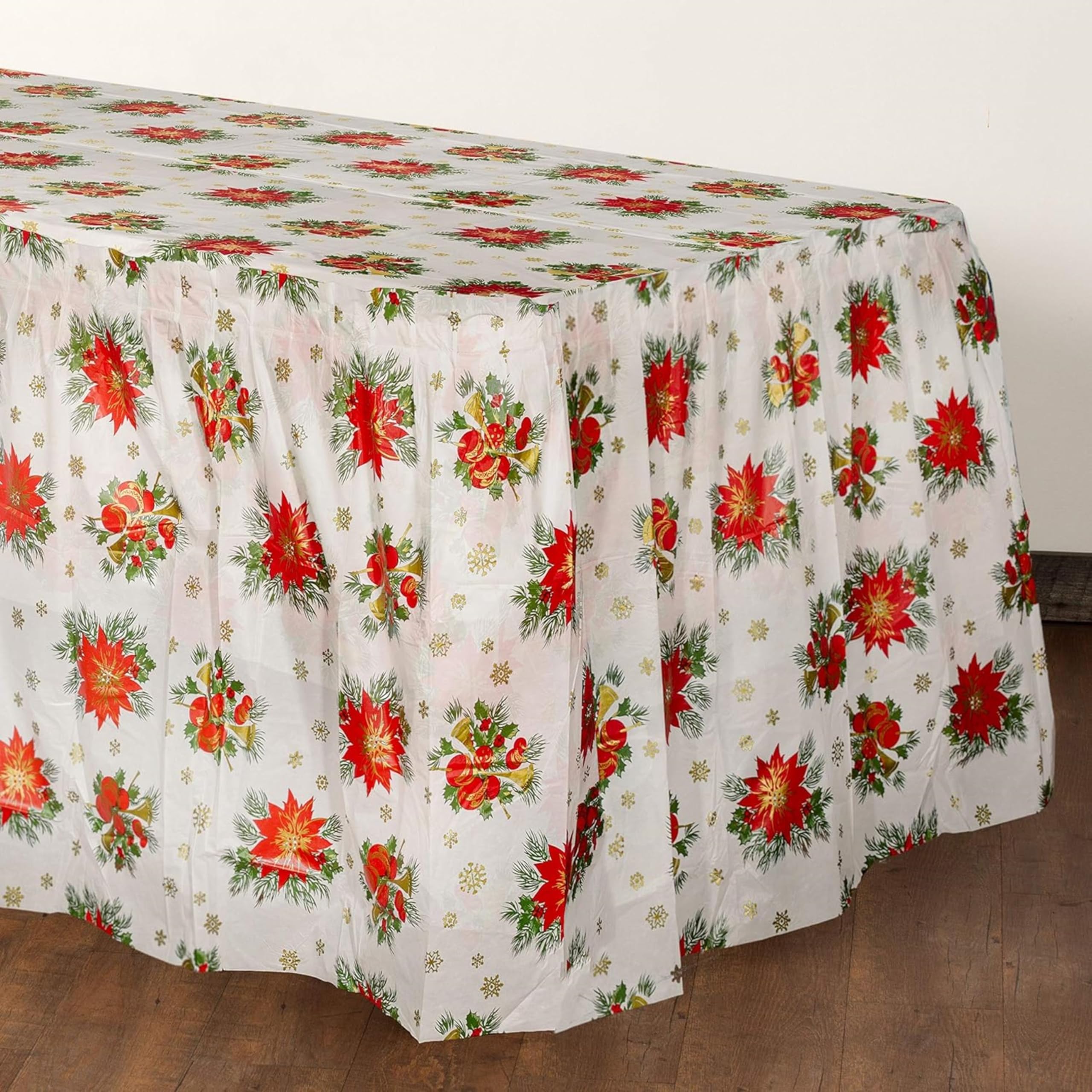 Holiday Printed Table Skirt | 6 Pack