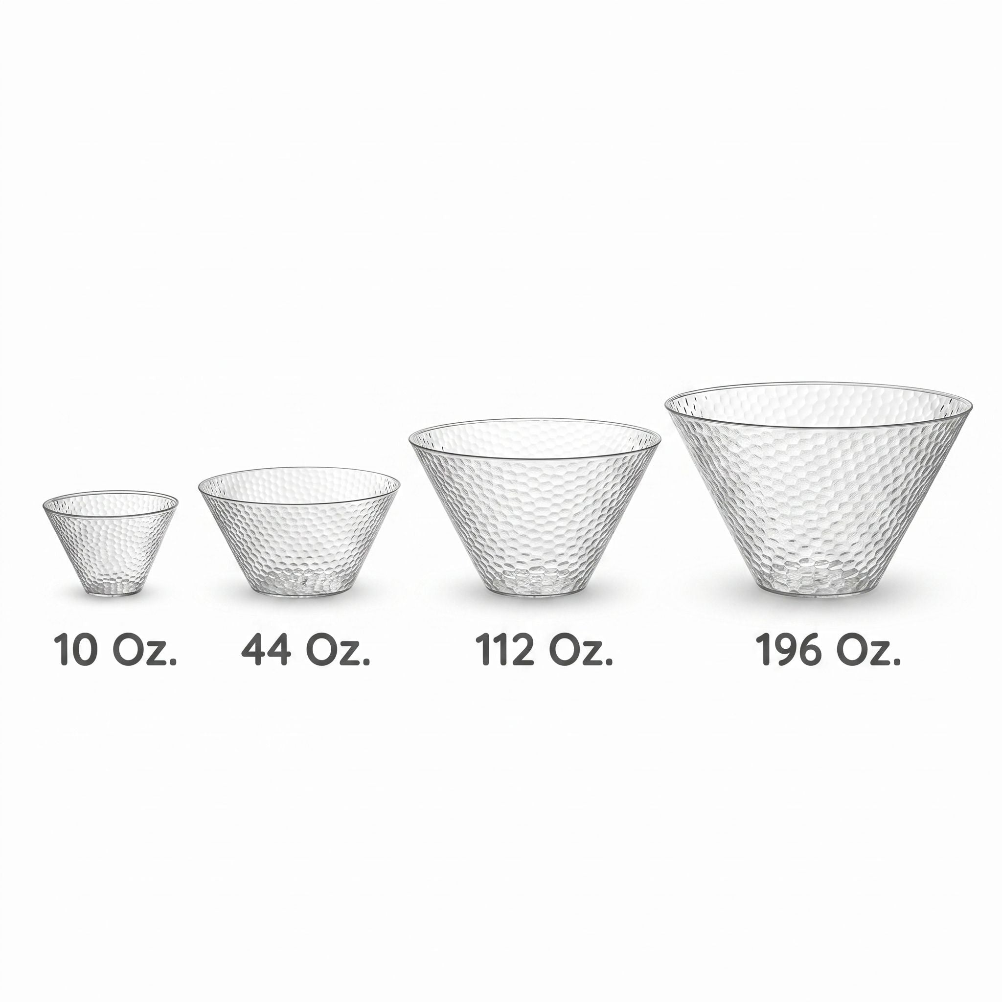 44 Oz. Hammered Serving Bowl | 4 Count