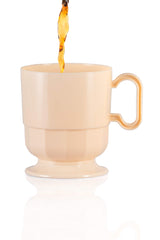 Ivory Glazed Plastic Coffee Mugs | 24 Count