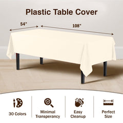 Ivory Table Cover | 12 Pack