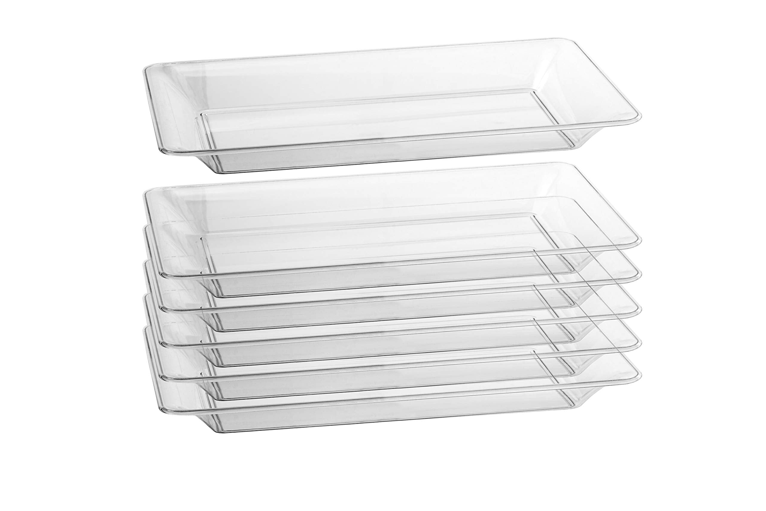 Kitchen Rectangular Tray With Net 18.25 In. x 11.25 In. Heavy Duty Rectangle Tray | 6 Count | Yom Tov ...