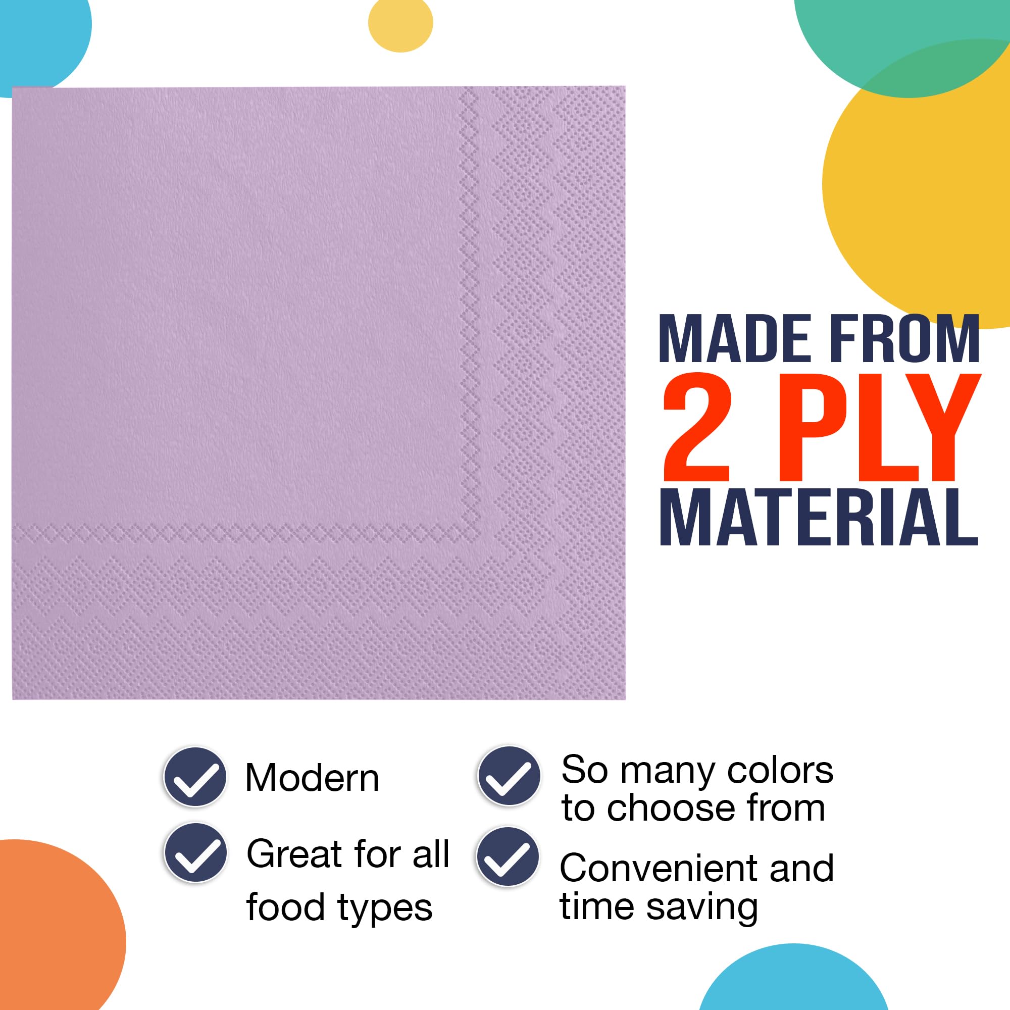 Lavender Dinner Napkins | 3600 Pack