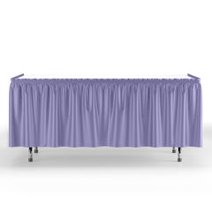 Lavender Plastic Table Skirt | 6 Pack