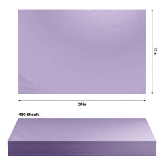 15 In. x 20 In. Lavender Tissue Paper | 480 Sheets