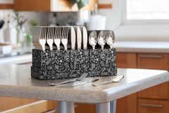 Silver Cutlery Floral Caddy Combo For 100 | 4 Pack