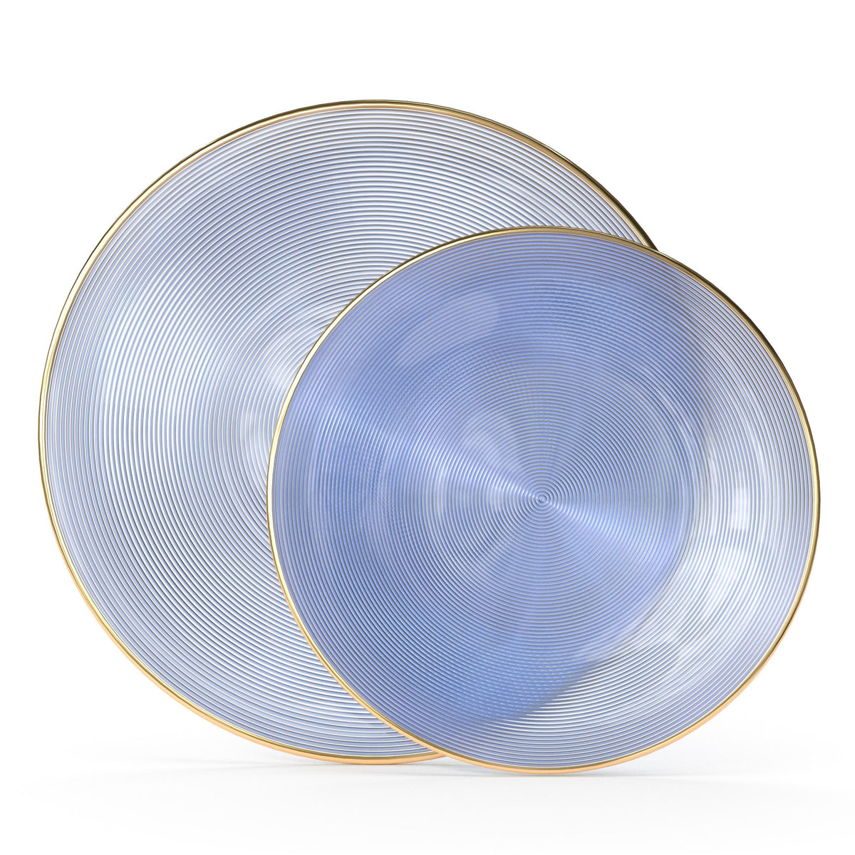 Blue Luster Plate Combo | 30 10-inch + 30 7-inch