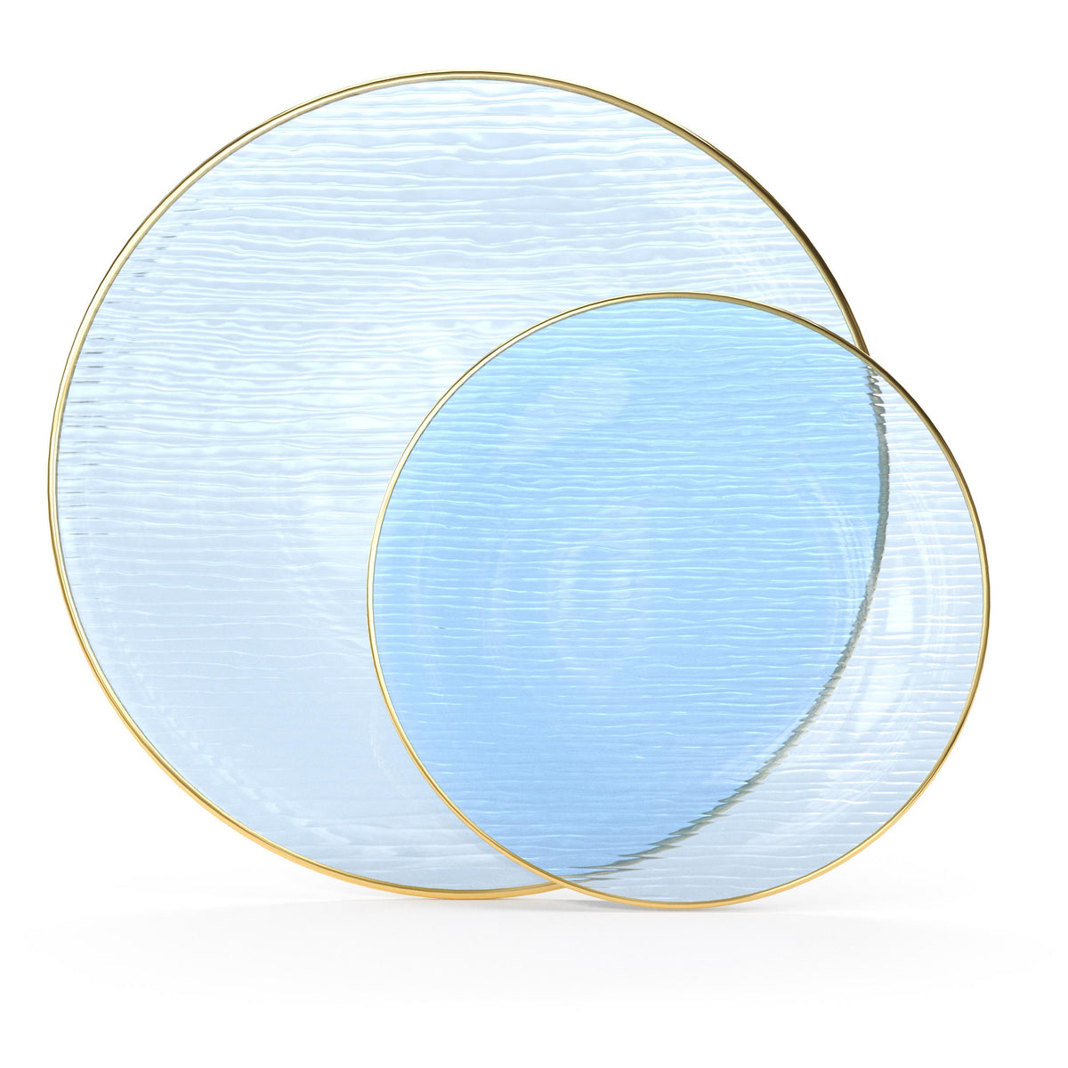Blue Weave Plate Combo | 30 10-inch + 30 7-inch