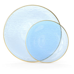 Blue Weave Plate Combo | 30 10-inch + 30 7-inch