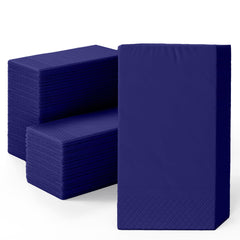 Navy Guest Towel Napkins | 80 Count