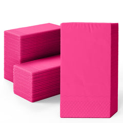 Cerise Guest Towel Napkins | 80 Count