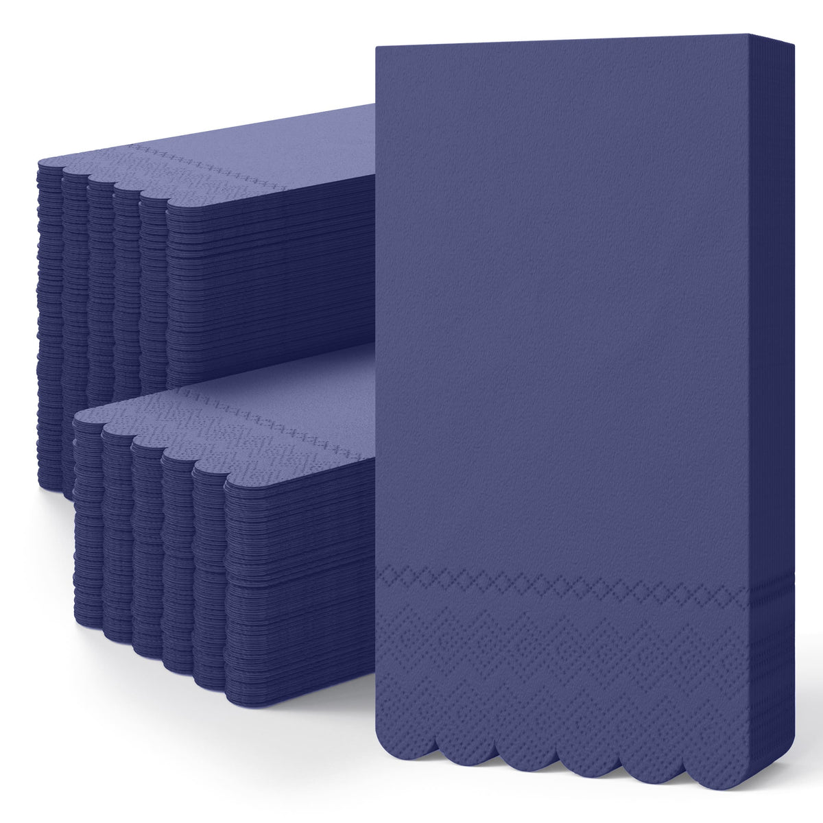 3 Ply Periwinkle Scalloped Dinner Napkins | 800 Count