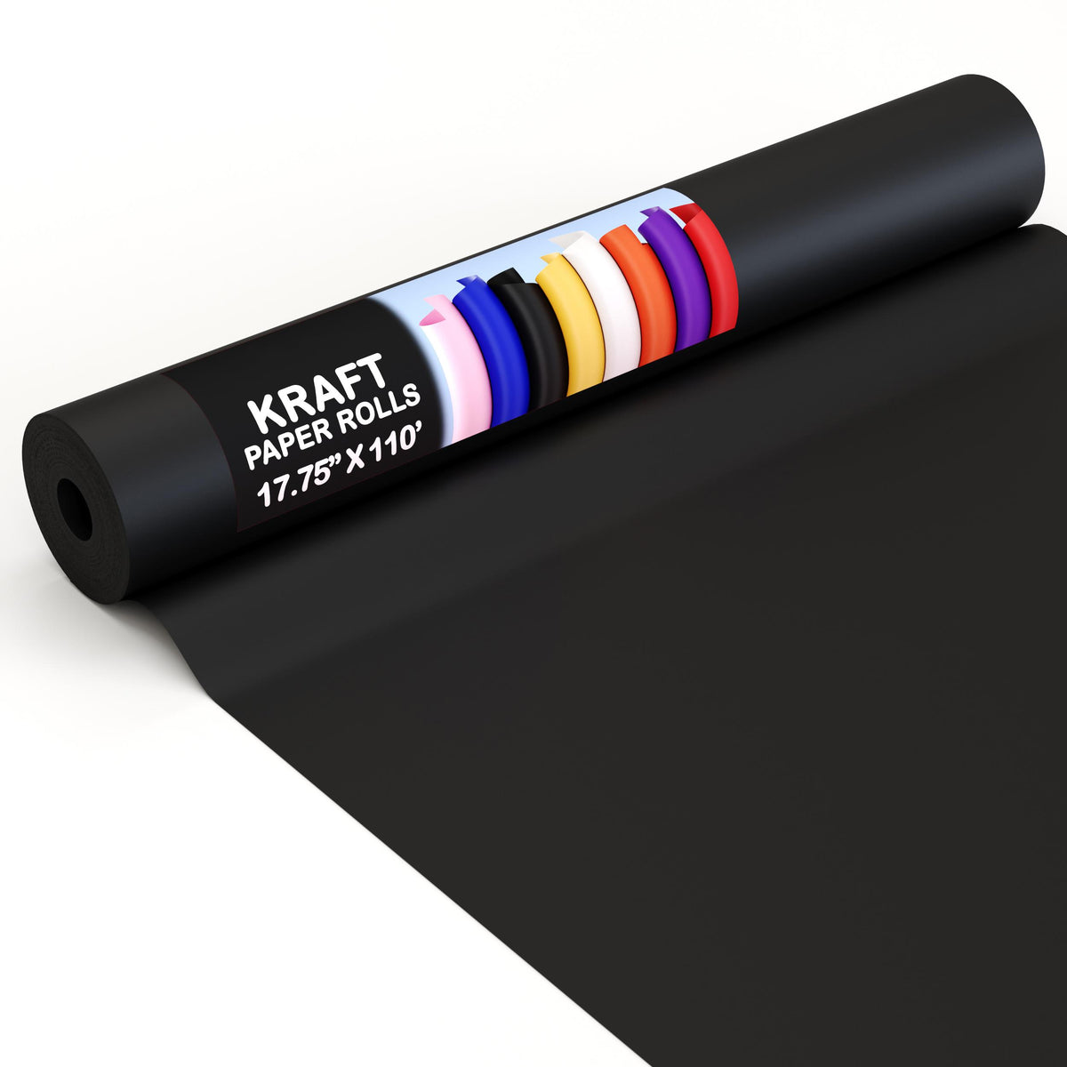 17.75 In. x 110 Ft. Black Kraft Paper Roll