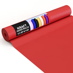 17.75 In. x 110 Ft. Red Kraft Paper Roll