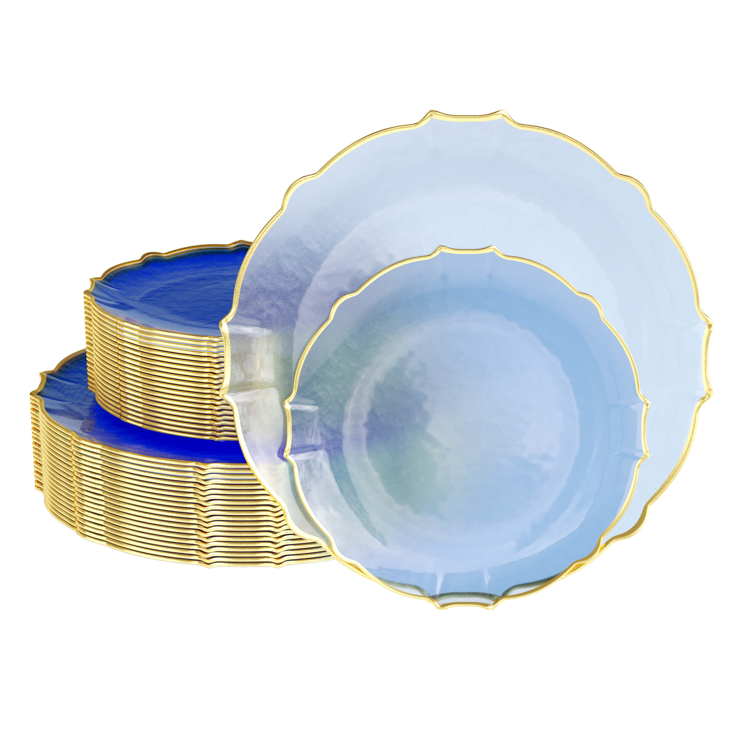 Sample Pack - Petal Assorted Plates - 1 Large, 1 Small Each