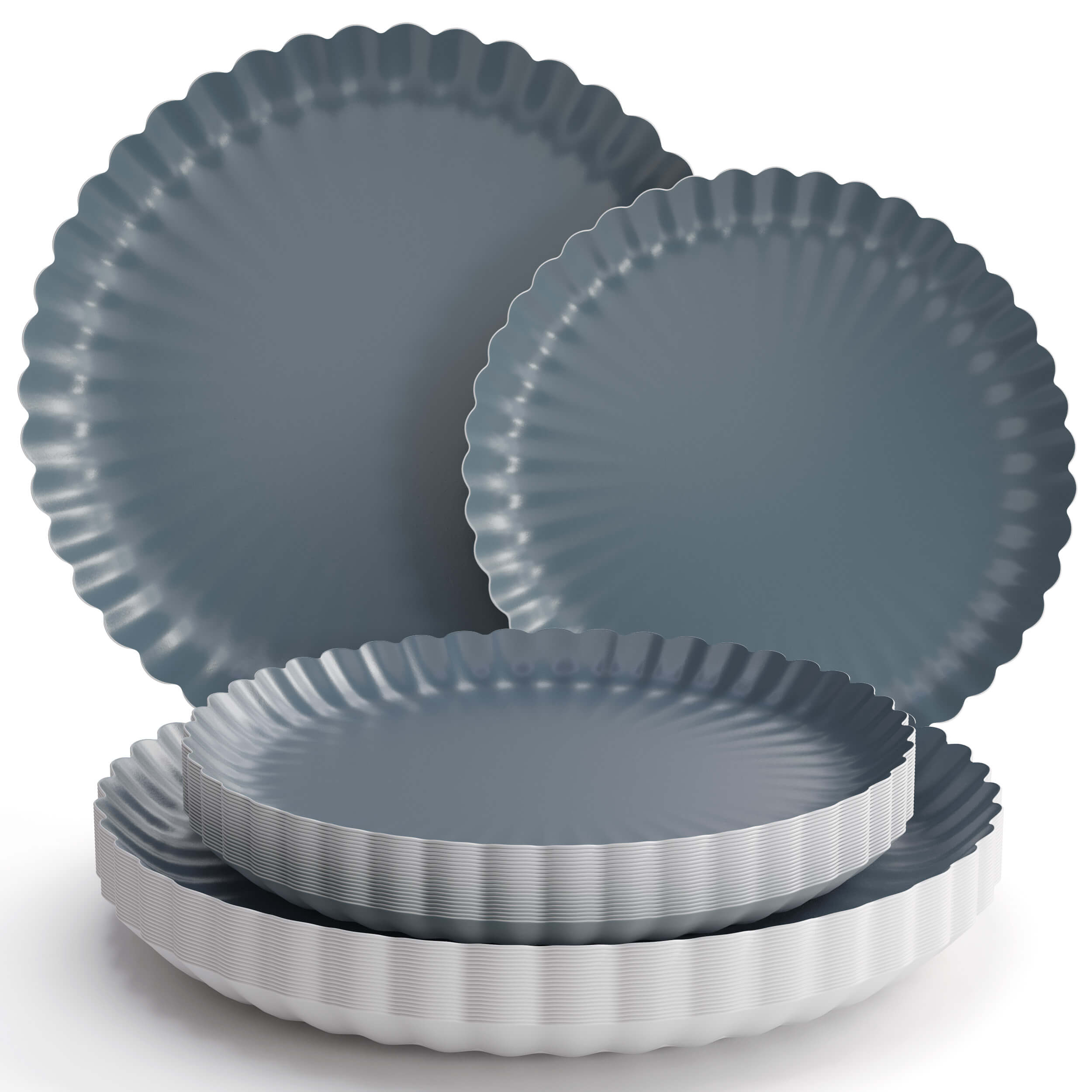 Scalloped Slate Blue Essentials Set