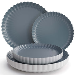 Scalloped Slate Blue Essentials Set