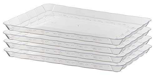 Medium Scrollware Rectangular Tray | 6 Count