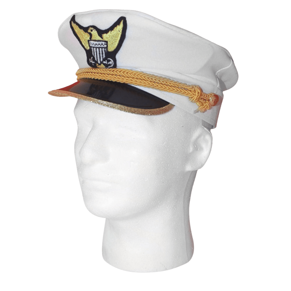 Navy Captain Admiral Hat - Adults