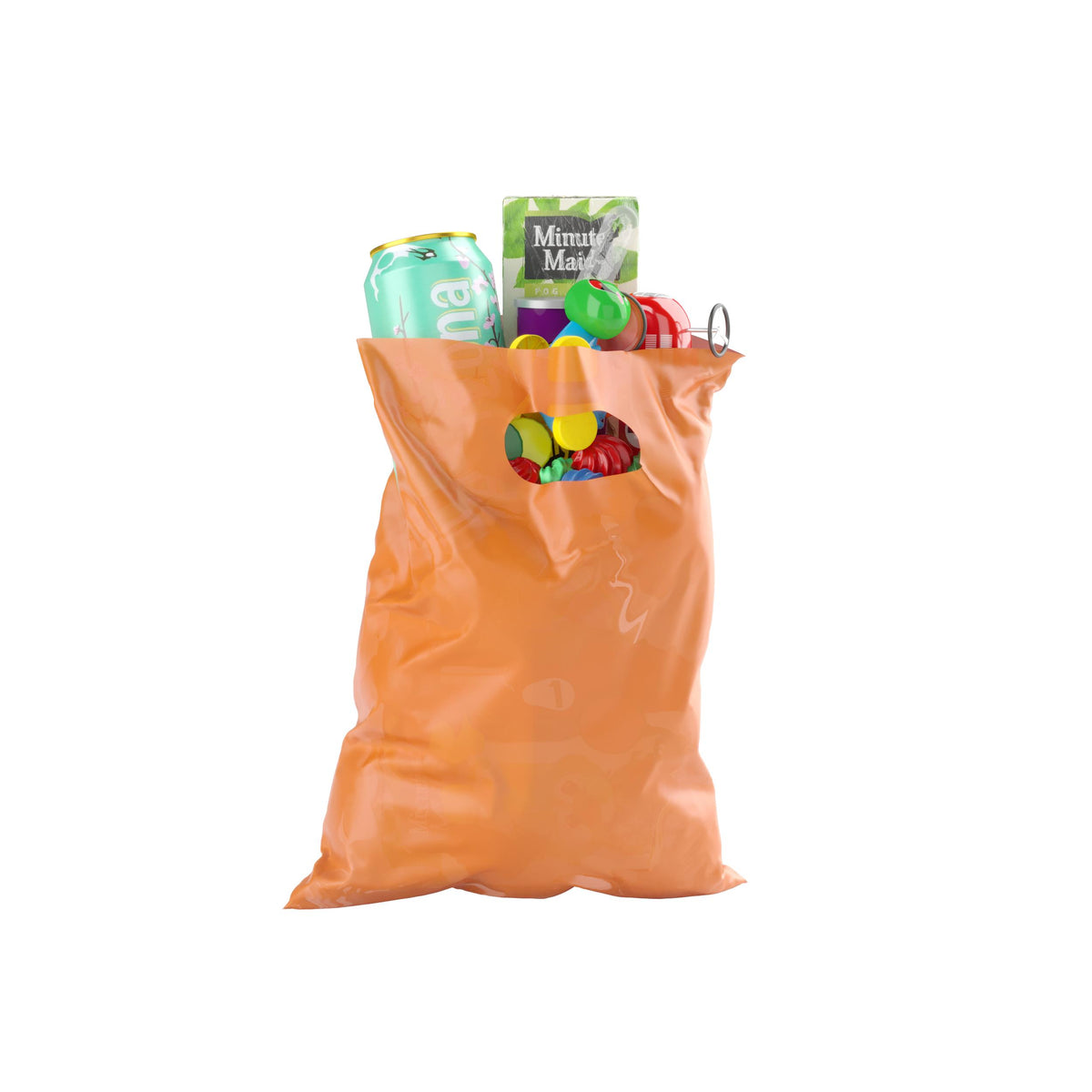 Orange Party Loot Bags | 80 Count