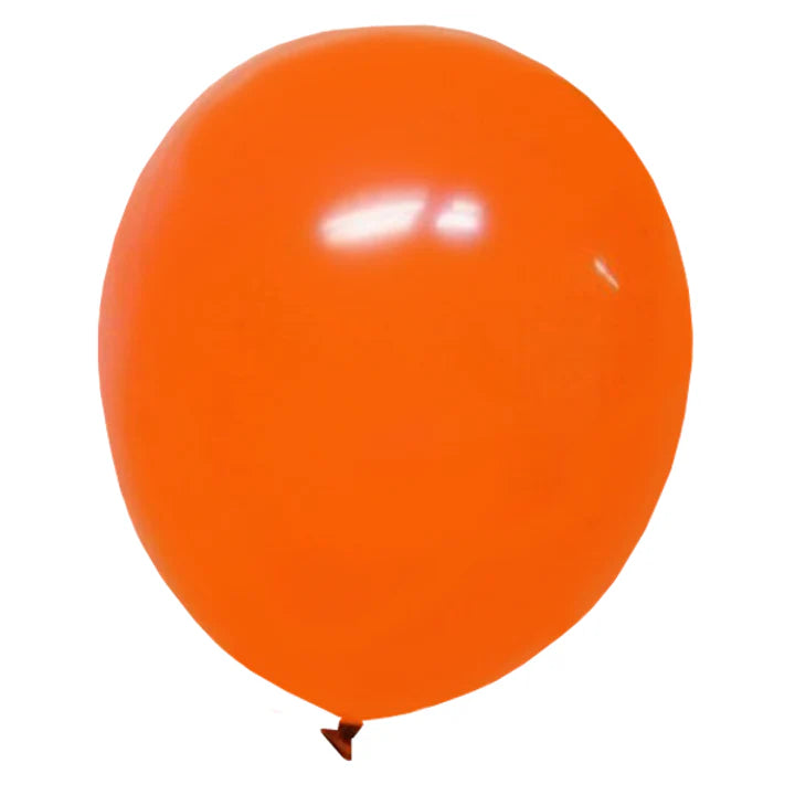 12 In. Orange Latex Balloons | 50 Count