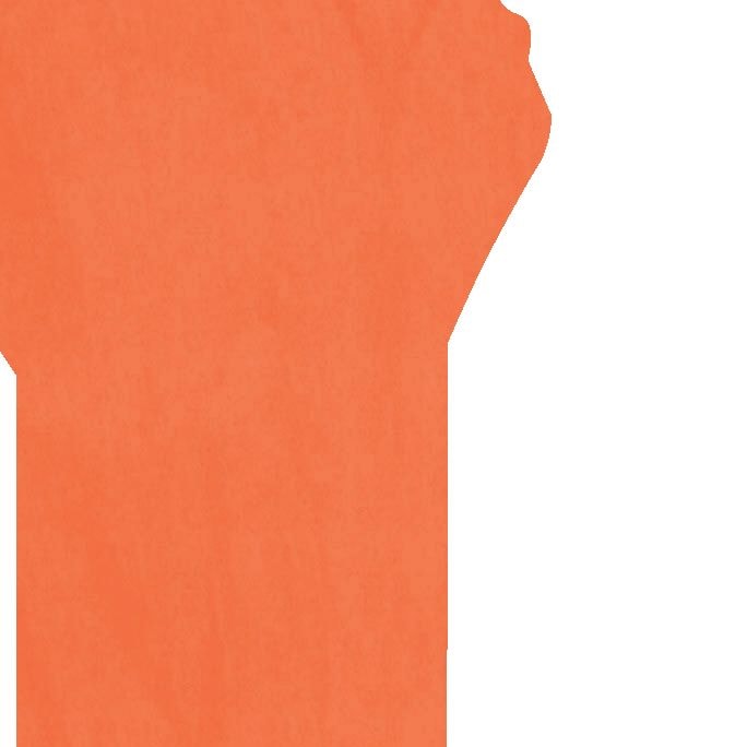 Vibrant Orange Tissue Paper - 8 Count - Pack of 6